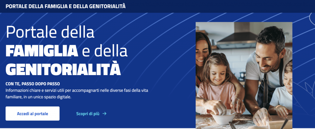 Portale Famiglia INPS 2026: schermata principale con i servizi per le famiglie